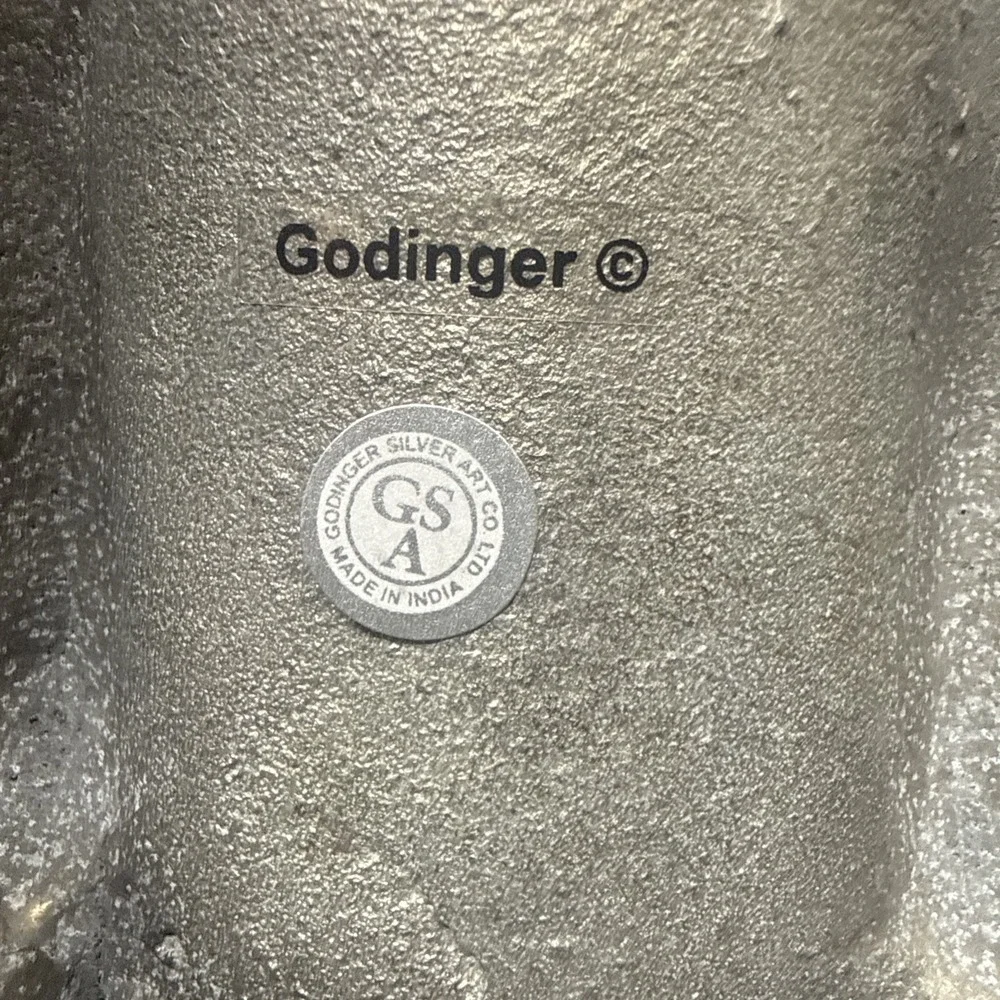 Vintage Godinger Silver Plated Art Deco Car Wine Booze Bottle Holder Caddy Bar